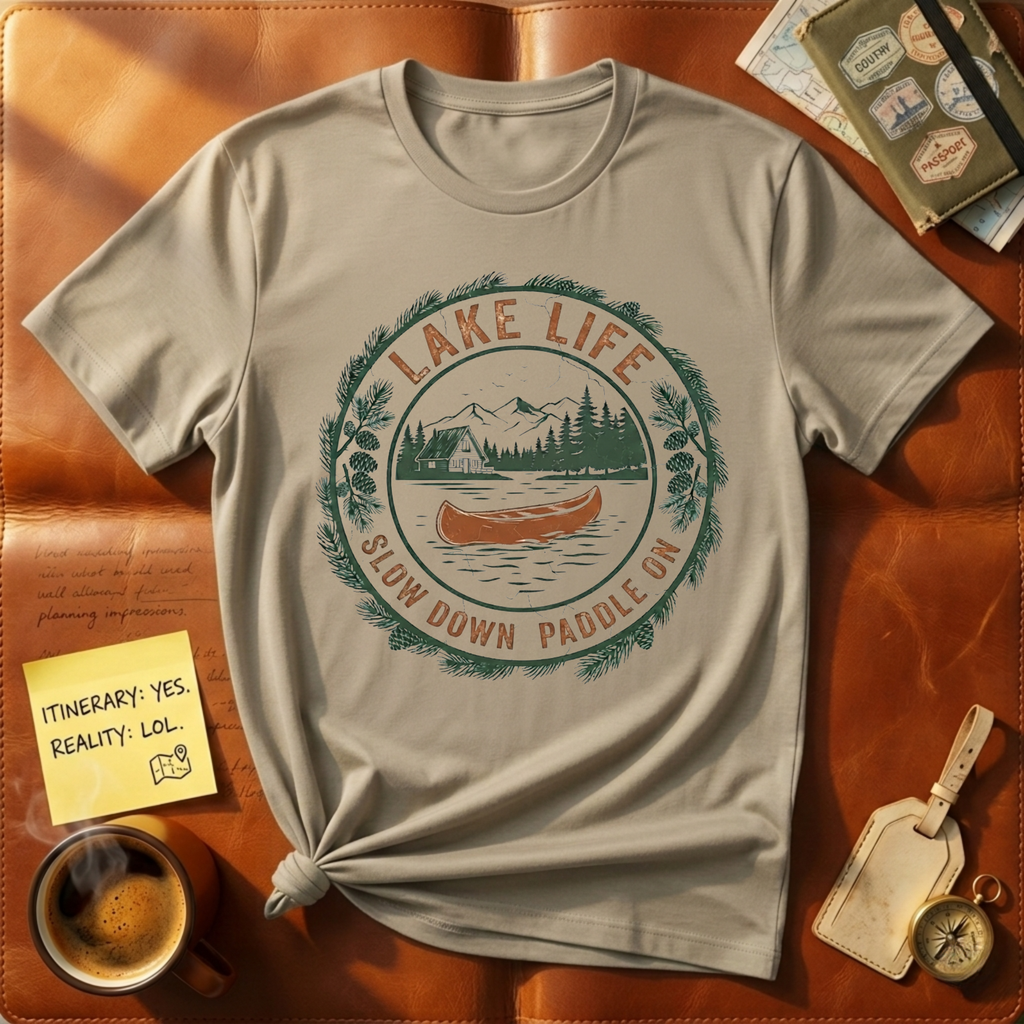 Slow Down Paddle On T-Shirt