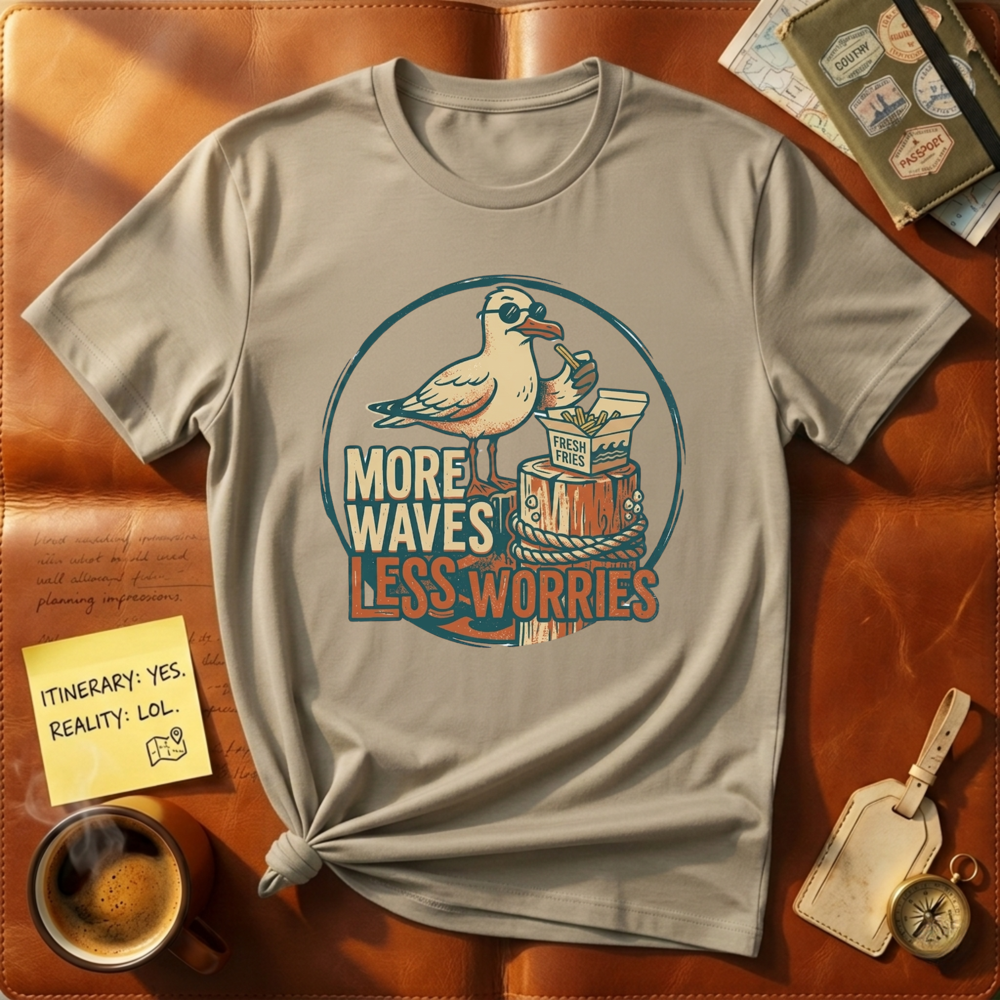 More Waves Less Worries T-Shirt