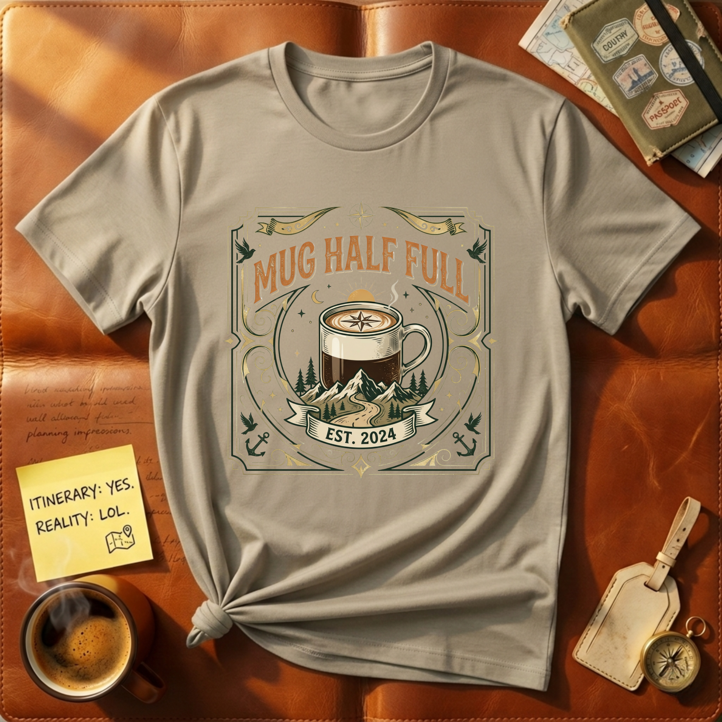 Mug Half Full T-Shirt