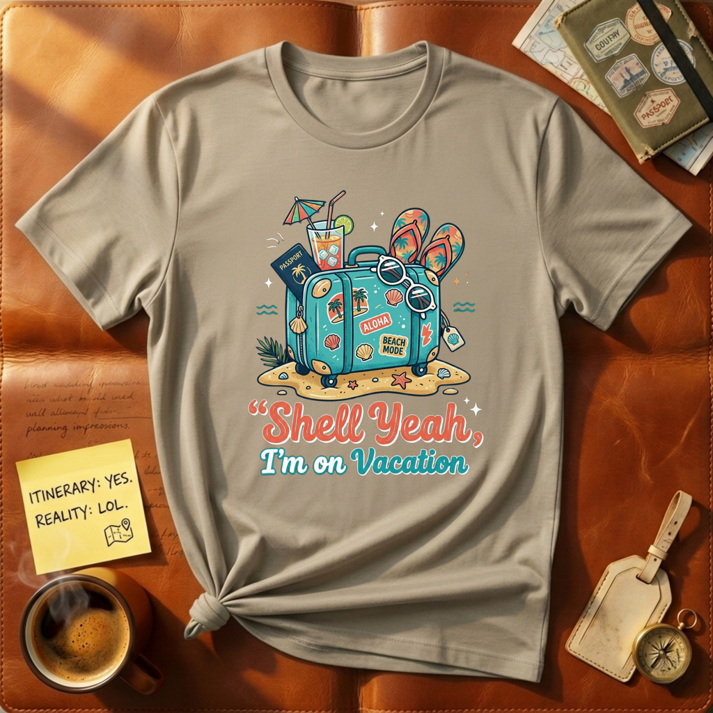 Shell Yeah I'm on Vacation T-Shirt