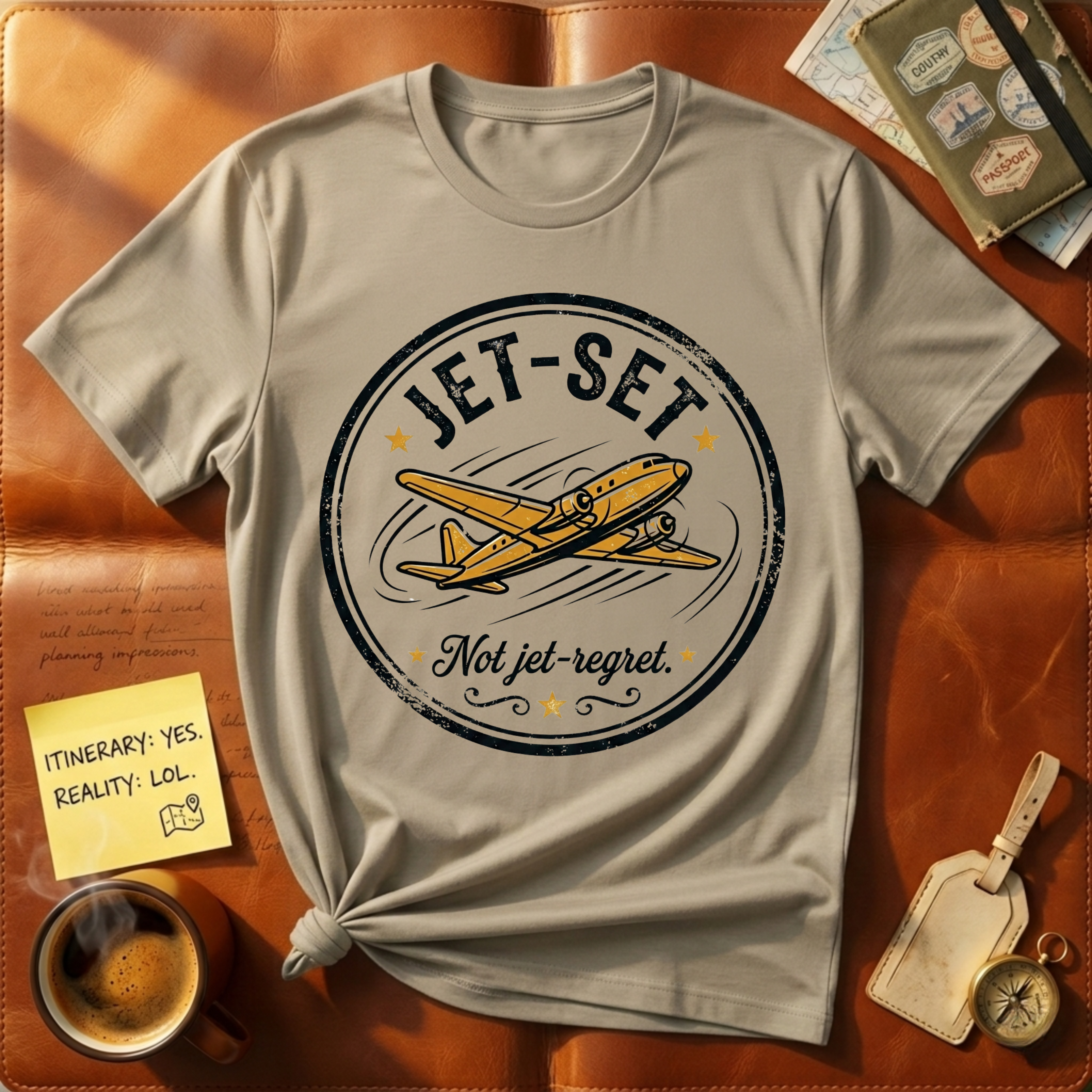 Jet-Setting Not Jet-Regret T-Shirt