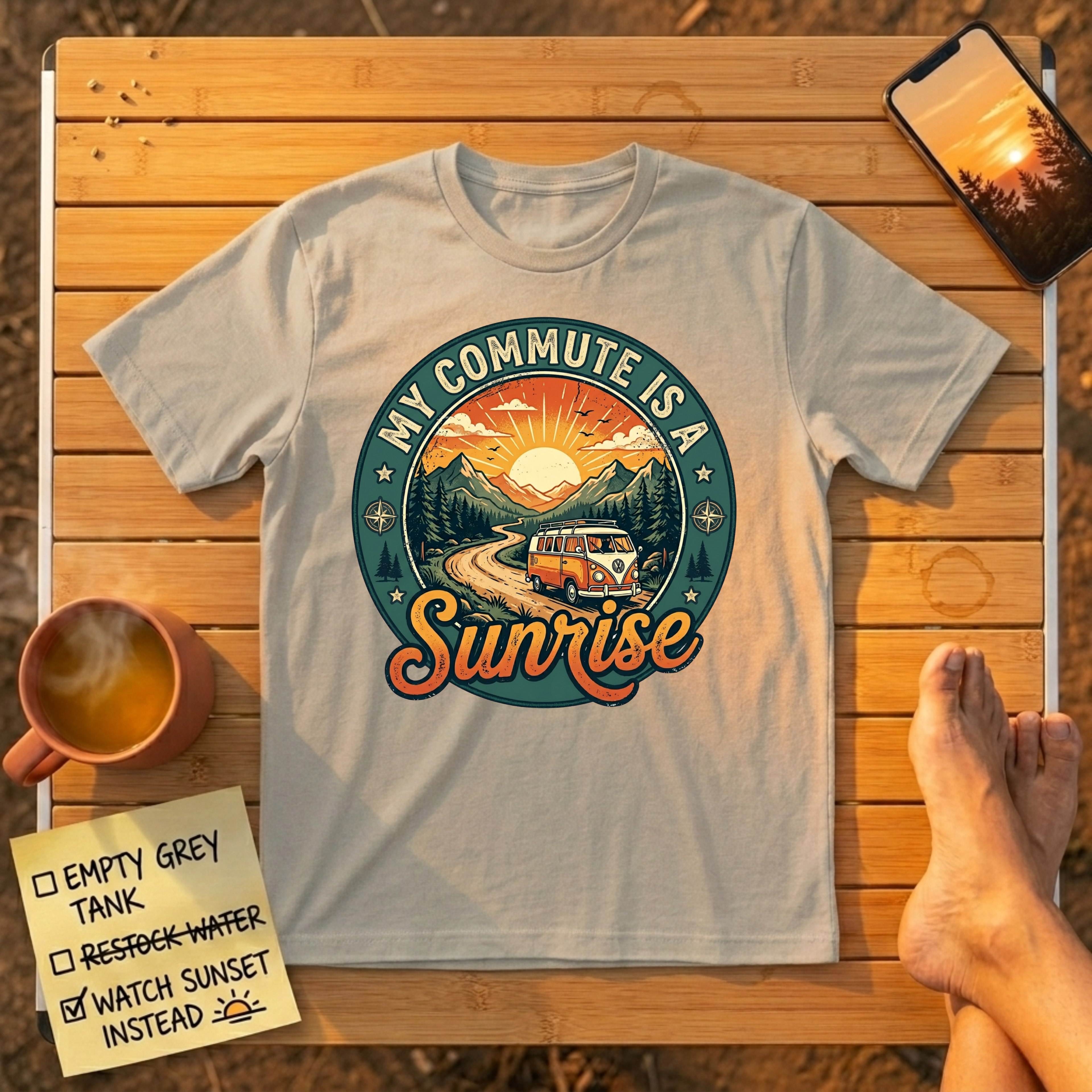 My Commute Is A Sunrise T-Shirt