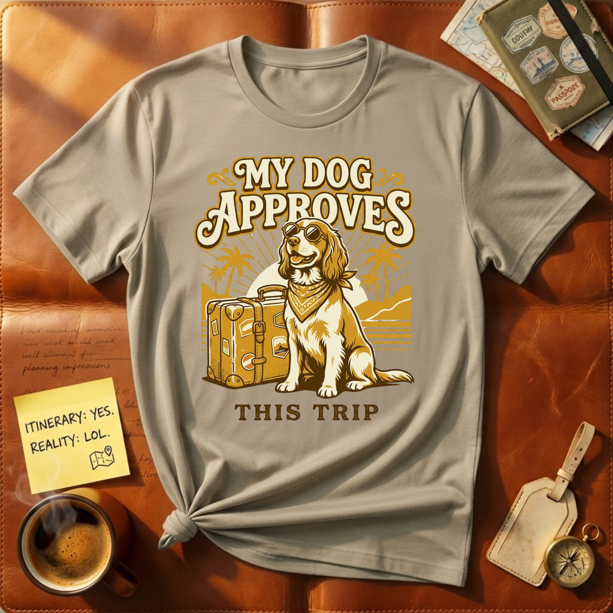 My Dog Approved This Trip T-Shirt