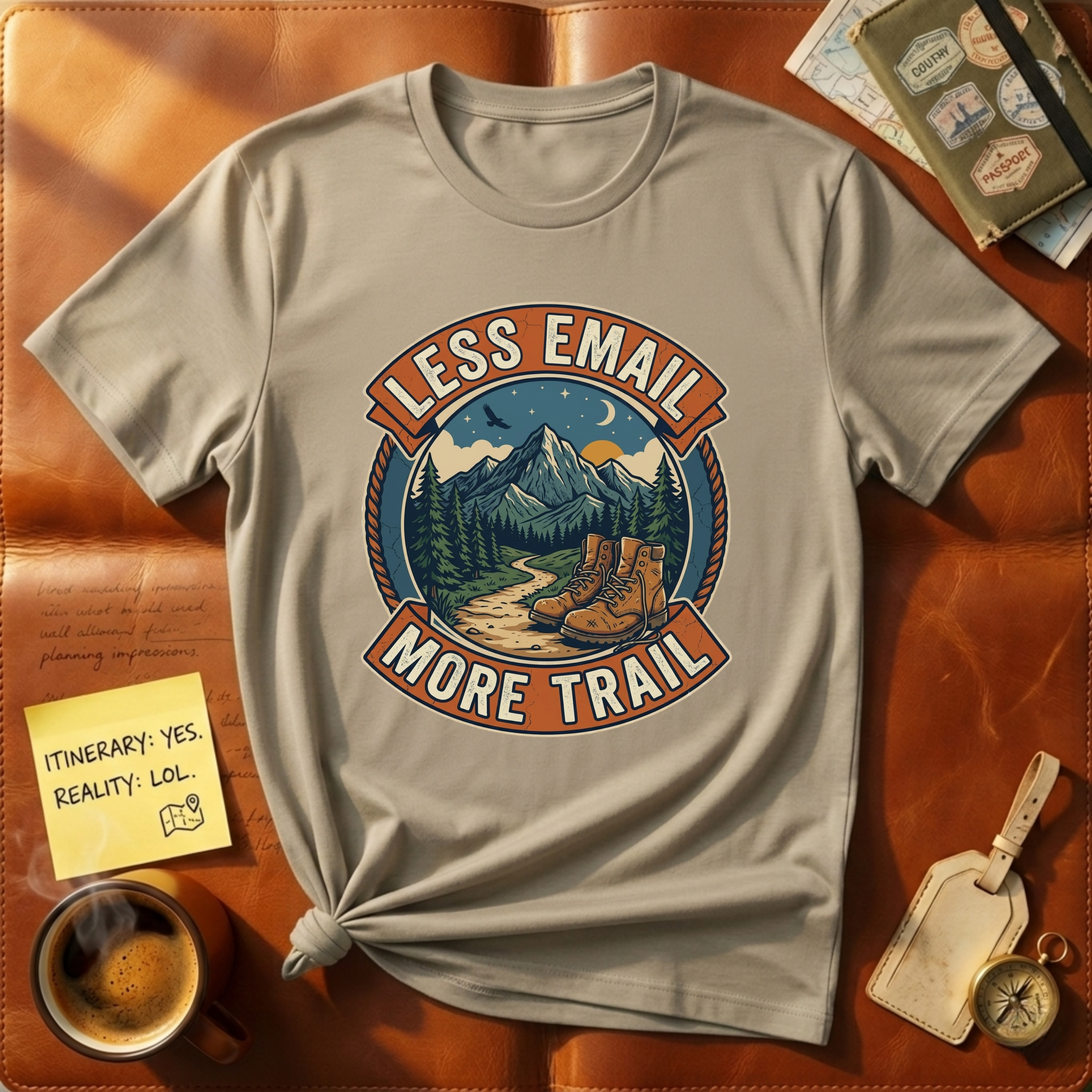 Less Email More Trail T-Shirt