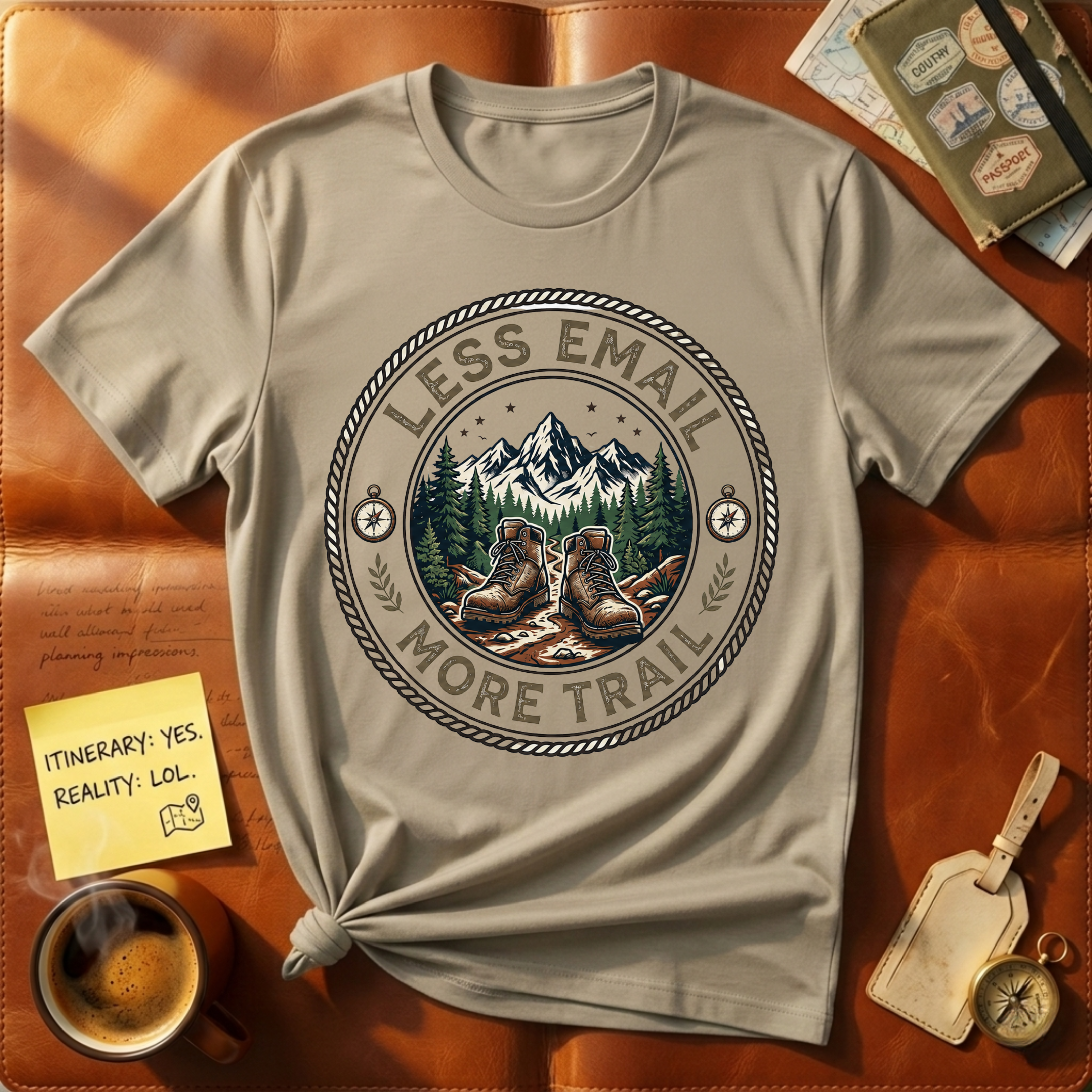 Less Email More Trail T-Shirt