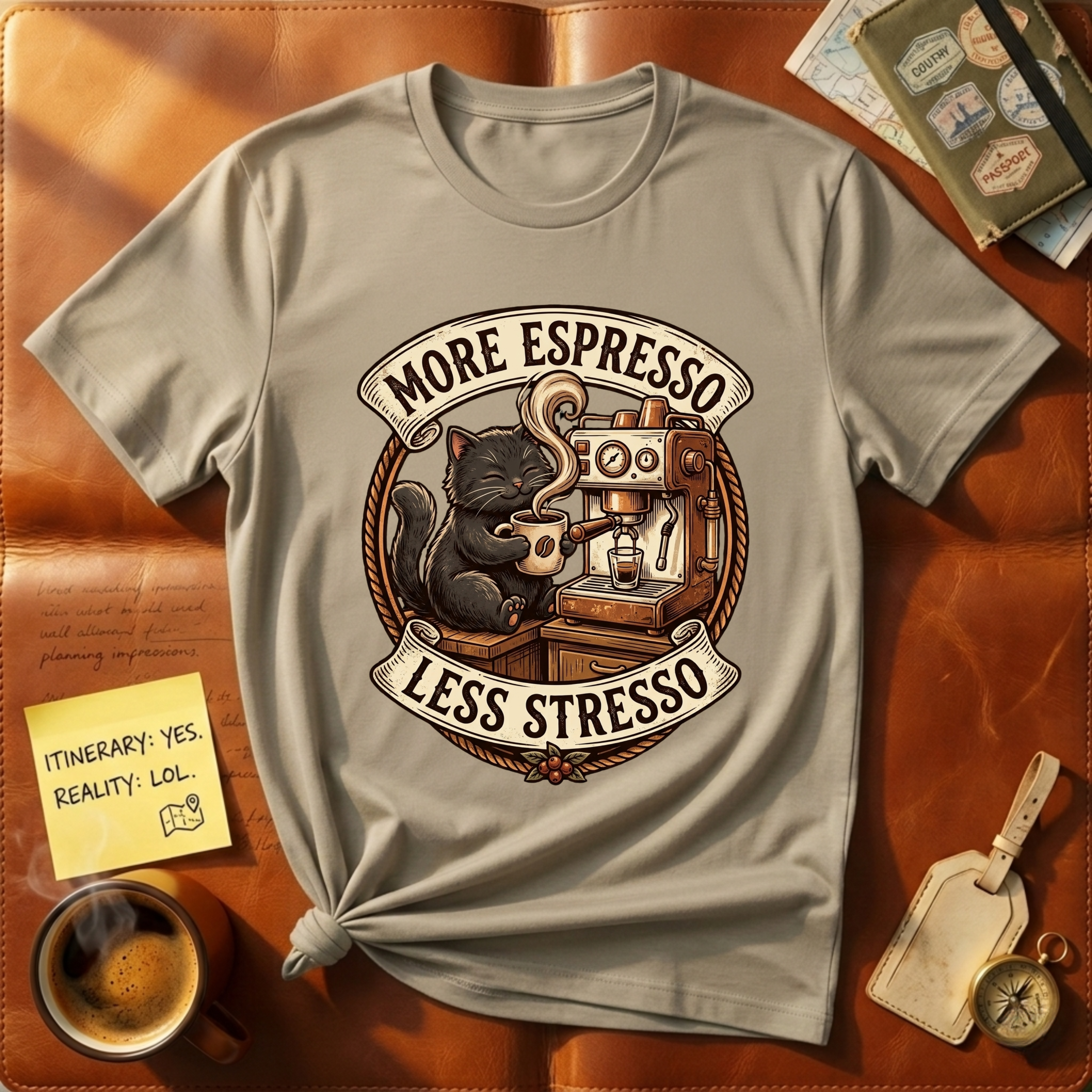 More Espresso Less Stresso T-Shirt