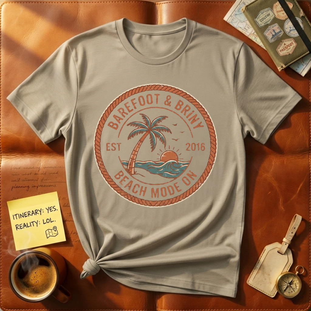 Beach Mode On Vintage T-Shirt