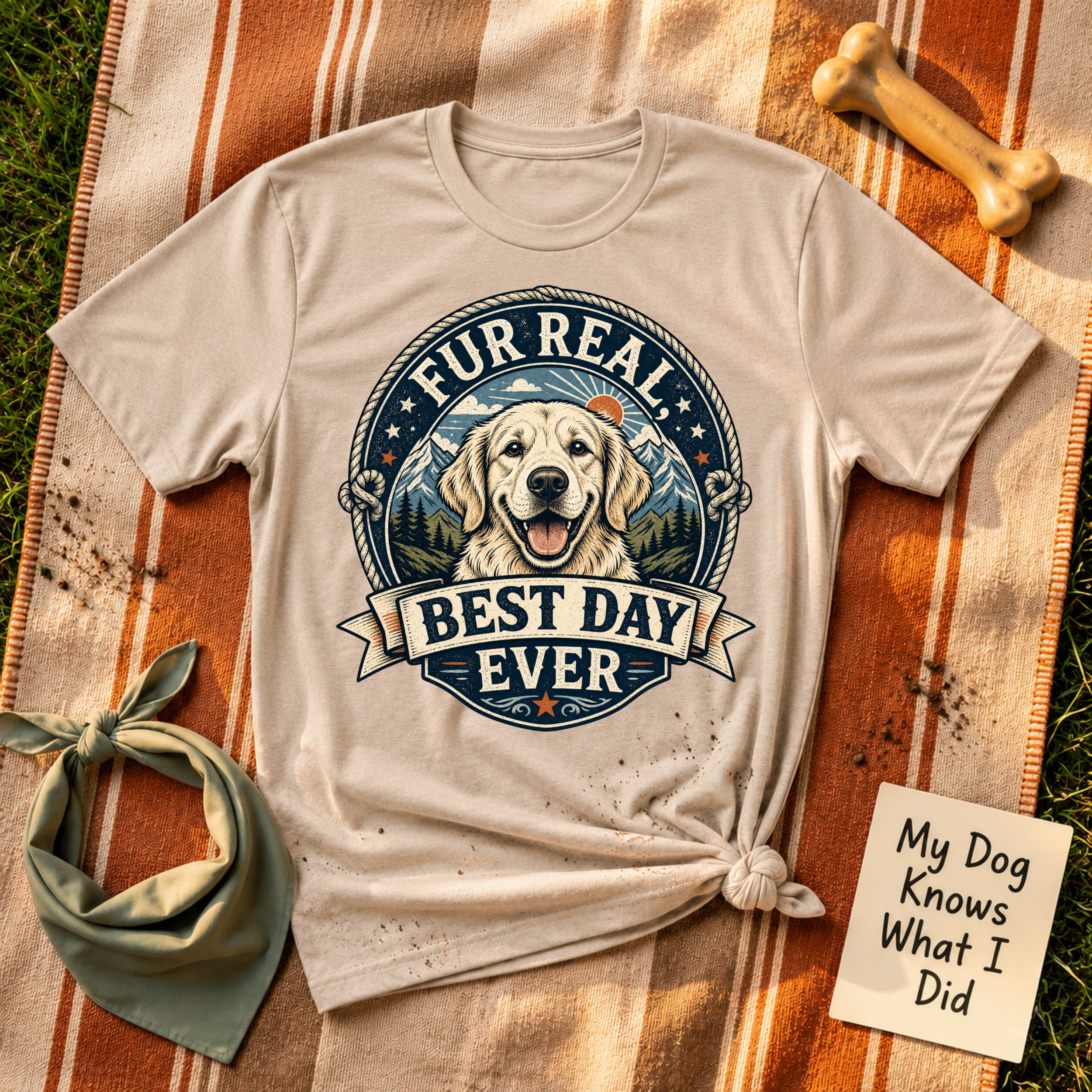 Fur Real Best Day Ever T-Shirt