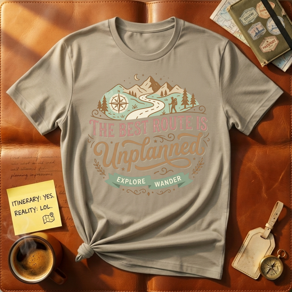 The Best Route Is Unplanned T-Shirt