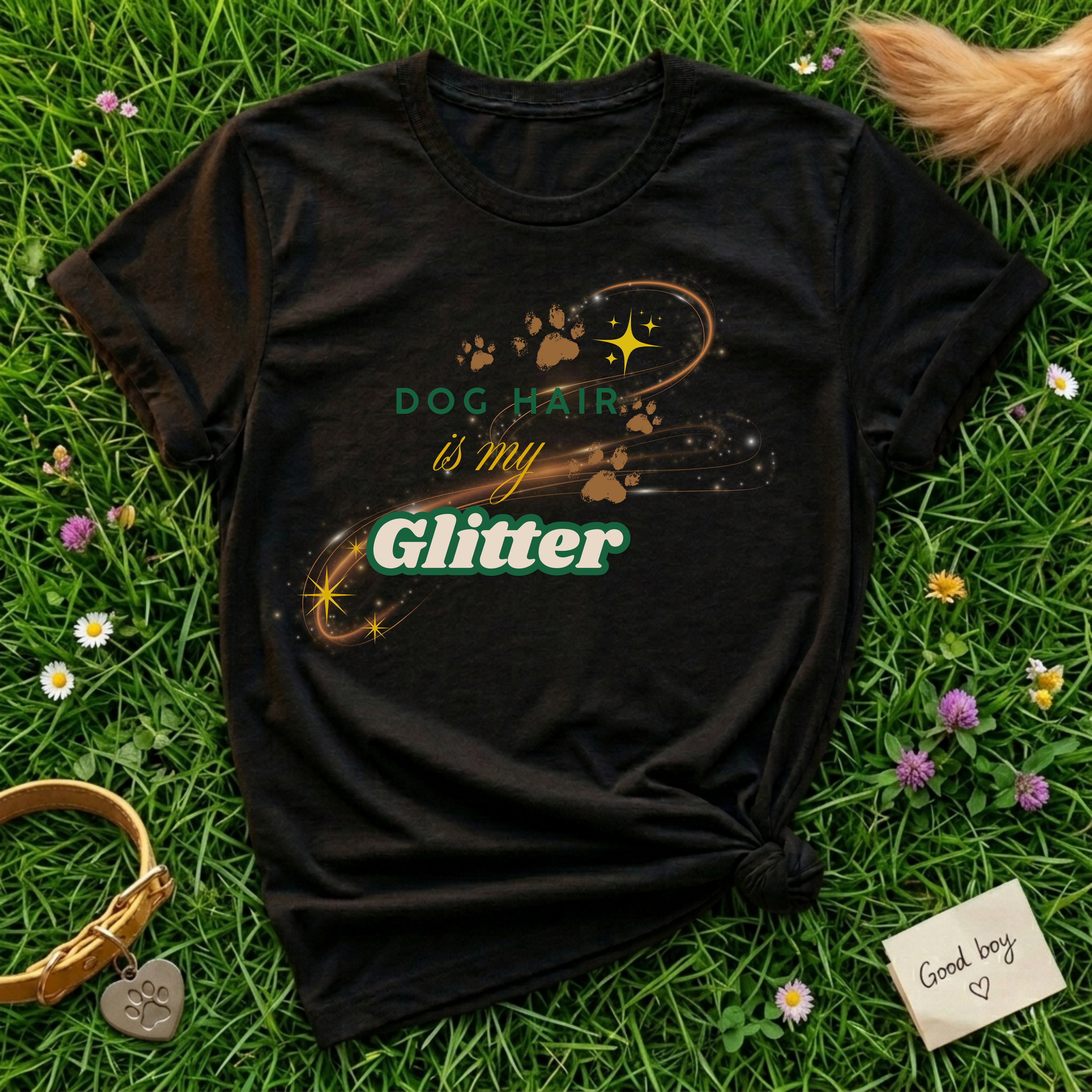 Dog Hair is my Glitter T-Shirt